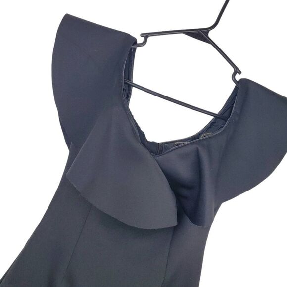 Guess XS Shaye Bodycon Ruffle Dress Off Shoulder Sexy Evening Night Out Guest - Picture 3 of 11